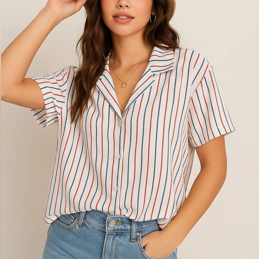 ‎Felicite Striped Button Down